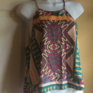 Gianni Bini Racerback Spaghetti Strap Top Large